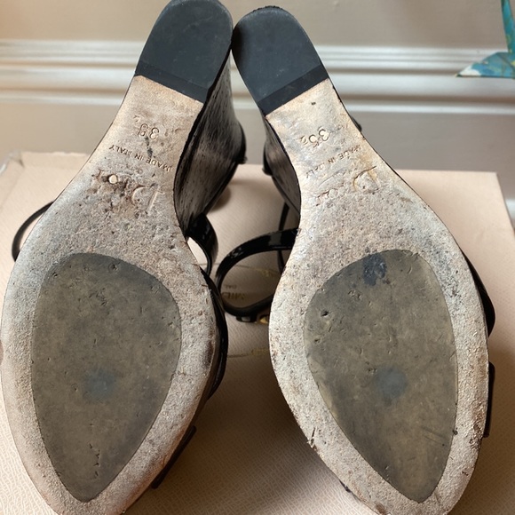 Authentic Christian Dior cork wedge sandals - Picture 4 of 5